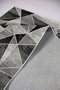 Conceptum Alfombra W942 Gris Poliéster Lavable a Máquina Antideslizante 80x120 cm
